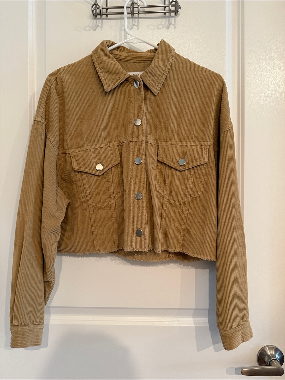 Zara cropped corduroy jacket